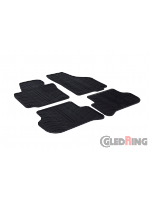 Original Gledring Passform Fußmatten Gummimatten 4 Tlg.+Fixing - Skoda Yeti 2013->
